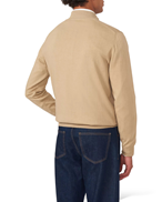 Oscar Jacobson Pat Half Zip Beige