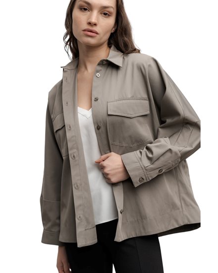 Ahlvar Gallery Kaia Overshirt Military Green