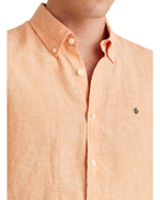 Morris Douglas Linen Shirt Orange