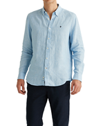Morris Douglas Linen Shirt Light Blue