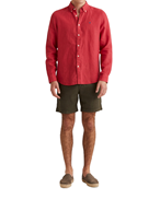 Morris Douglas Linen Shirt Cerise