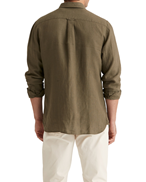 Morris Safari Linen Shirt Olive