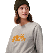 Fjällräven Logo Sweater W Grey Melange