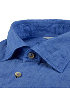 Stenströms Linen Shirt Slimline Blue