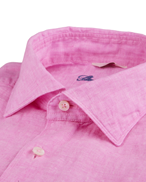 Stenströms Linen Shirt Slimline Pink