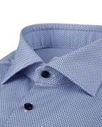 Stenströms Pattern Twill Shirt Slimline Light Blue