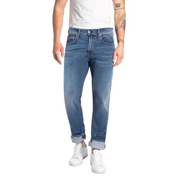 REPLAY Anbass Hyperflex Jeans Mid Blue Or2