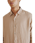 HOPE Air Clean Linen Shirt Beige