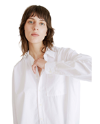 HOPE Elma Edit Shirt White Poplin
