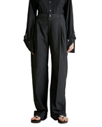 HOPE Lungo Trousers Black Cotton