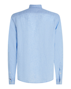 Tommy Hilfiger Pigment Dyed Linen Solid Shirt Vessel Blue