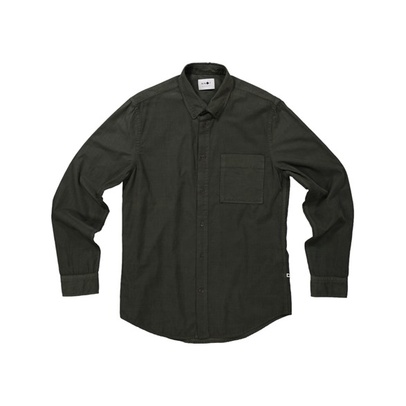 NN.07 Arne 5082 Cord Shirt Dark Army