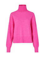 SAMSOE SAMSOE Nola Turtleneck Fuchsia Fedora