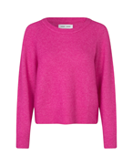 SAMSOE SAMSOE Nor O-N Short Knit Fuchsia Fedora
