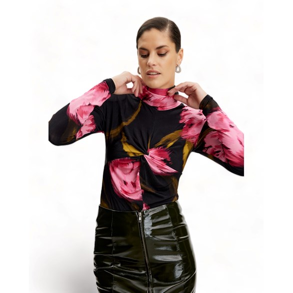 Gestuz Aline Blouse Pink Flower