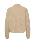 Gestuz Alpha Short Cardigan Warm Sand Melange
