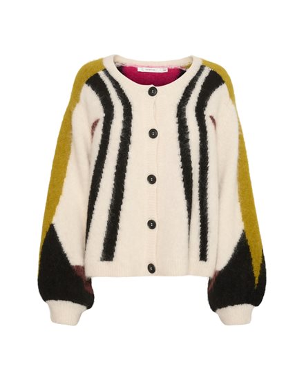 Gestuz Safi Multi Cardigan Egret Multi