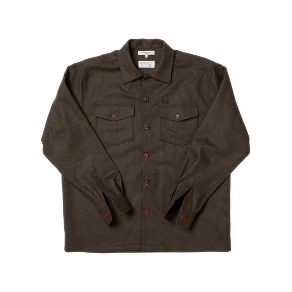 Nudie Jeans Vincent Melange Board Shirt Green