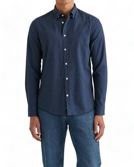 Morris Watts Flannel Shirt Blue