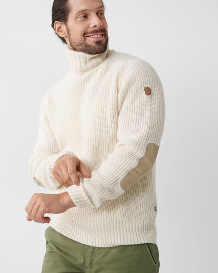 Fjällräven Övik Roller Neck Sweater Chalk White