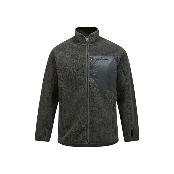 Peak Performance Pile Zip Jacket Olive Extreme