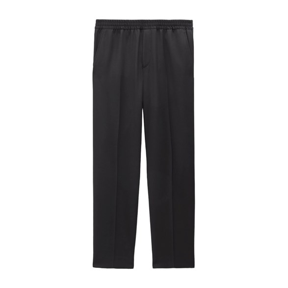 Filippa K Terry Relaxed Wool Trousers Dark Brown