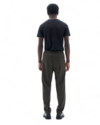 Filippa K Terry Relaxed Wool Trousers Dark Forest