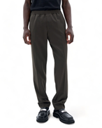 Filippa K Terry Relaxed Wool Trousers Dark Forest