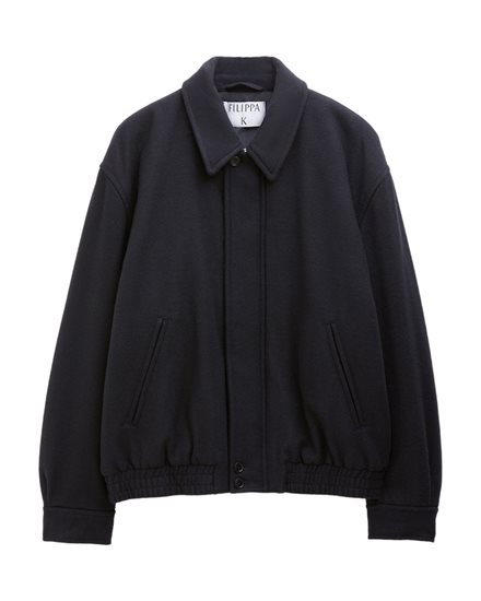 Filippa K Wool Bomber Jacket Black