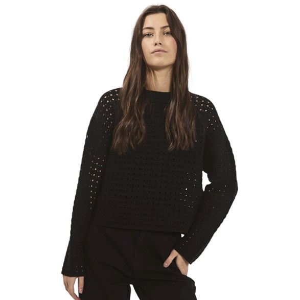 NORR Crome Knit Top Black
