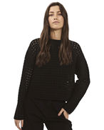 NORR Crome Knit Top Black