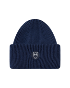 KnowledgeCotton Apparel Big Rib Beanie Total Eclipse