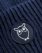 KnowledgeCotton Apparel Big Rib Beanie Total Eclipse