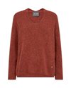 Mos Mosh Thora V-Neck Knit Burnt Ochre