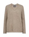 Mos Mosh Thora V-Neck Knit Savannah Tan