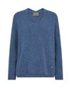 Mos Mosh Thora V-Neck Knit Quiet Harbor