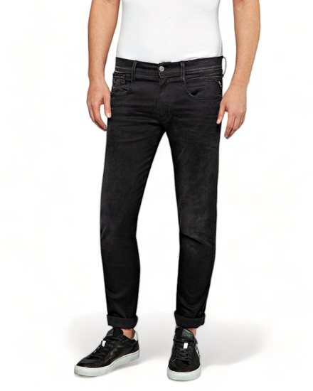 REPLAY Anbass Hyperflex Jeans Black Grey E01