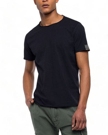 REPLAY Raw Cut Jersey T-Shirt Black