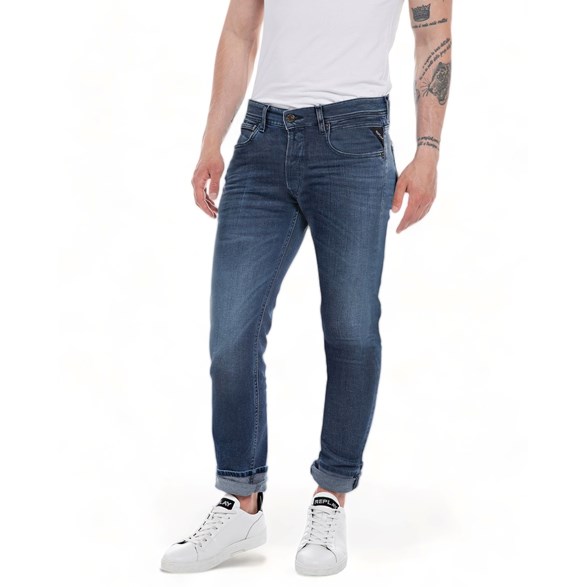 REPLAY Grover Hyperflex Jeans Dark Blue E05