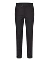 Oscar Jacobson Denz Turn Up Trousers Dark Brown