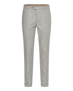 Oscar Jacobson Denz Turn Up Trousers Light Grey