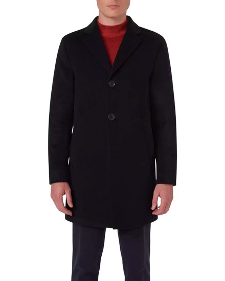 Oscar Jacobson Storvik Coat Black