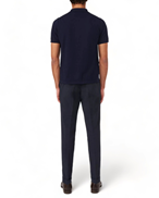 Oscar Jacobson Denz Turn Up Trousers Navy