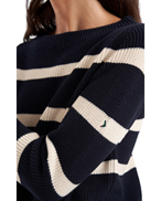 Boomerang Leonie Organic Cotton Sweater Stripe Night Sky