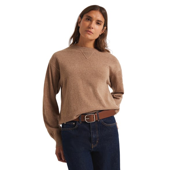Boomerang Öland Pure Lambswool Sweater Beige