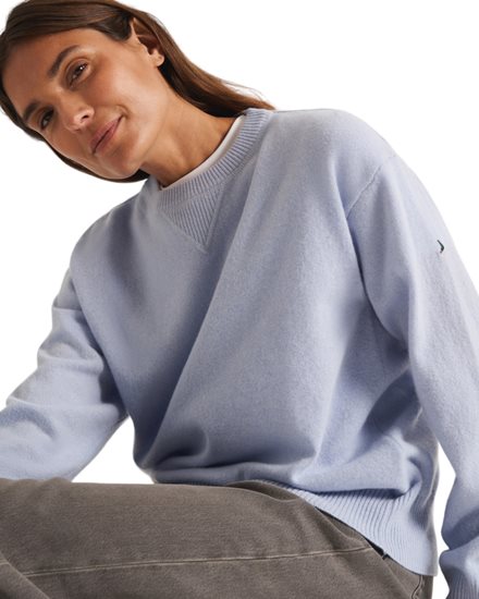 Boomerang Öland Pure Lambswool Sweater Ice Blue