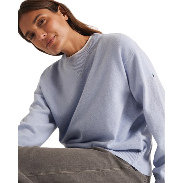Boomerang Öland Pure Lambswool Sweater Ice Blue