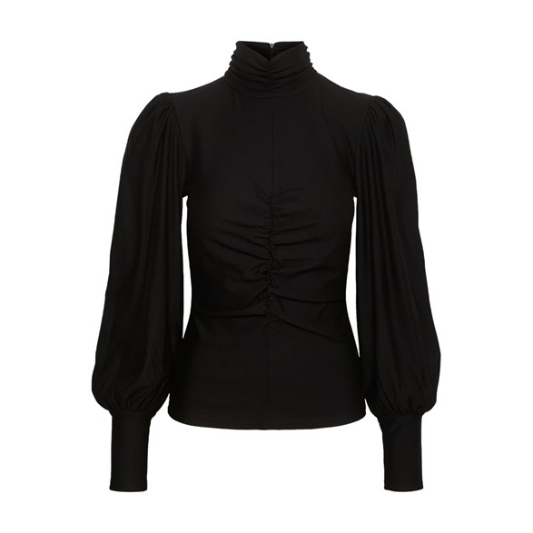 Gestuz Rifagz Ls Cuff Blouse Black