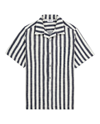 NN07 Julio Ss 3515 Shirt Navy Stripe