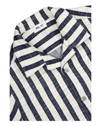 NN07 Julio Ss 3515 Shirt Navy Stripe